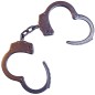 Preview: Stainless Steel Handcuffs with Lock Between Chain and 2 Keys