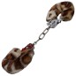 Preview: Furry Love Cuffs Handcuffs with Leopard Plush Cover + 2 Keys