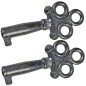 Preview: Furry Love Cuffs Handcuffs with Leopard Plush Cover + 2 Keys