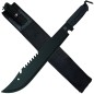 Preview: MP9 machete cleaver, 34 cm black blade with nylon sheath