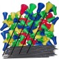 Preview: Blowgun darts, 36 pieces, assorted colors for blowguns up to max. 10 mm