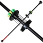 Preview: Aluminum blowpipe set One-piece black, with needle arrows