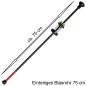 Preview: Aluminum blowpipe set One-piece black, with needle arrows
