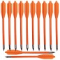 Preview: 12 crossbow arrows plastic for pistol crossbow with 50 lbs orange