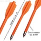 Preview: 12 crossbow arrows plastic for pistol crossbow with 50 lbs orange