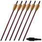 Preview: Crossbow crossbow arrow aluminum arrows 16" red