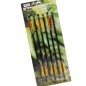 Preview: Crossbow arrow aluminum 14 " black 6-pack with point
