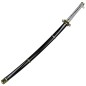 Preview: Katana, Wado-Ichimonji, jap. Schwert, mit schwarz lackierter Holz Steckscheide
