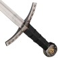 Preview: Haller, fantasy crusader dagger, handle wrapped with leather strap