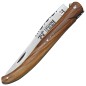 Preview: Coutellerie Le Fidele, Laguiole Pocket Knife, Olive Wood, Leather Case