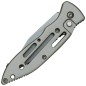 Preview: Herbertz Switchblade Knife with Safety Catch, Partial Serration, Silver