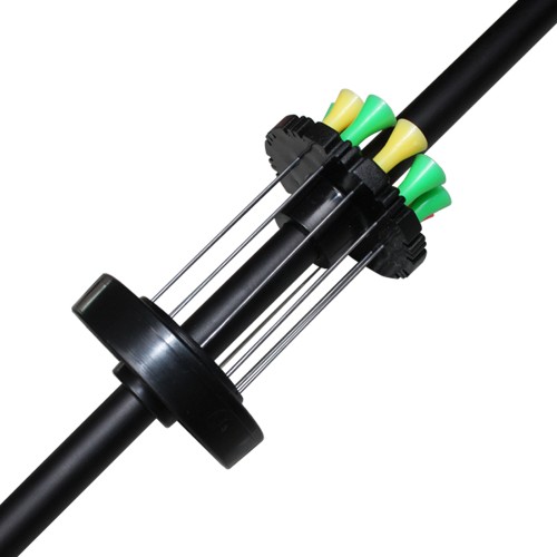 Preview: Aluminum blowpipe set One-piece black, with needle arrows