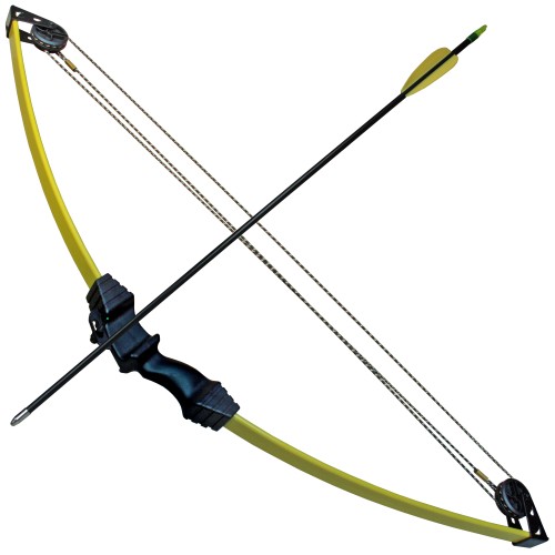 Compoundbogen Set, TURTLE I, Fiberglas, 83 cm, 10 lbs, mit 2 Pfeilen und Zubehör