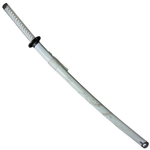 Preview: Katana White Dragon mit Holzscheide