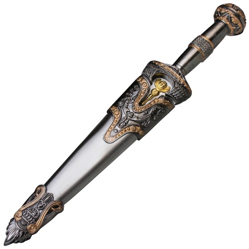 Preview: Greek dagger, dagger handle and sheath are made of metal