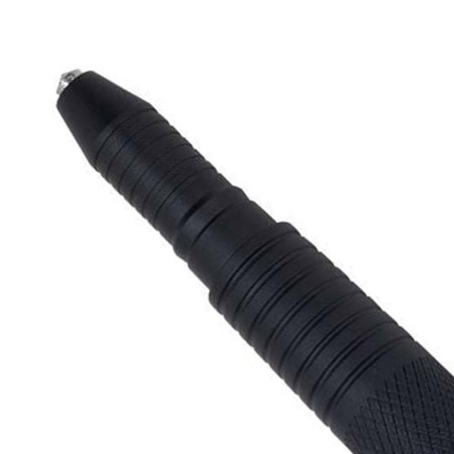 Preview: BlackField Tactical Pen Kugelschreiber mit Kappe schwarz in Magnetbox