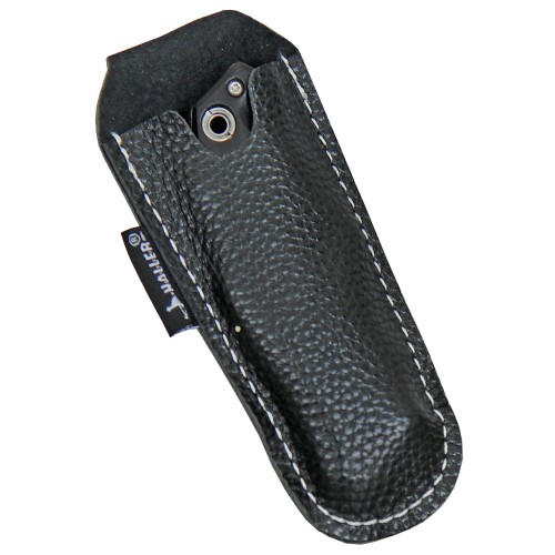 Haller Select, pocket knife, ebony, leather case, gift box