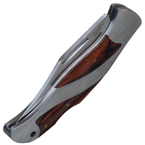 Herbertz Taschenmesser, Pakkaholz, Back Lock,  Holzschatulle