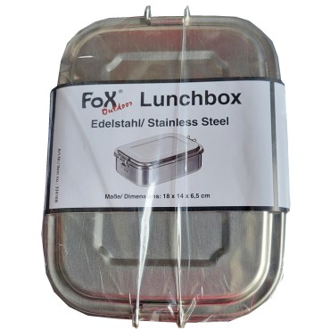 Fox Outdoor, Lunchbox,alternative zu Plastik und Alu