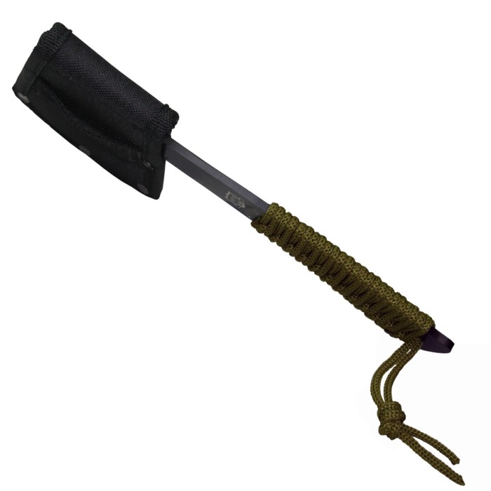MP9, small all-purpose hatchet, complete with nylon sheath, velcro closure and belt loop