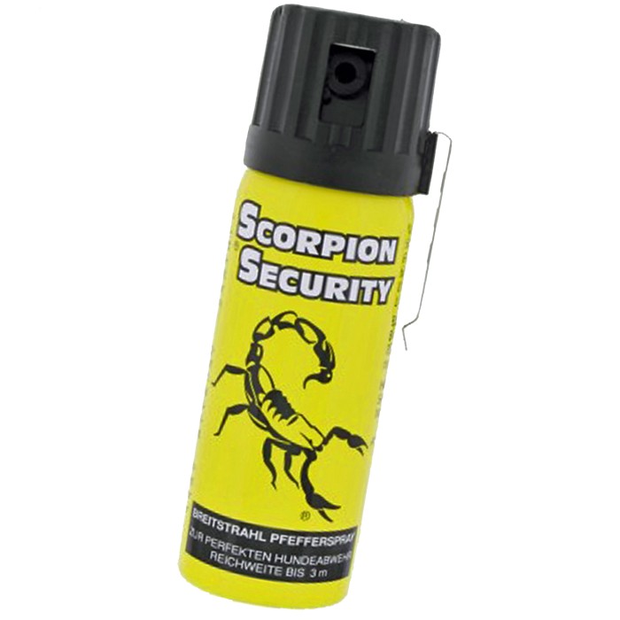 Scorpion Pfefferspray 50 ml Breitstrahl Federdeckelkappe bis 3 m