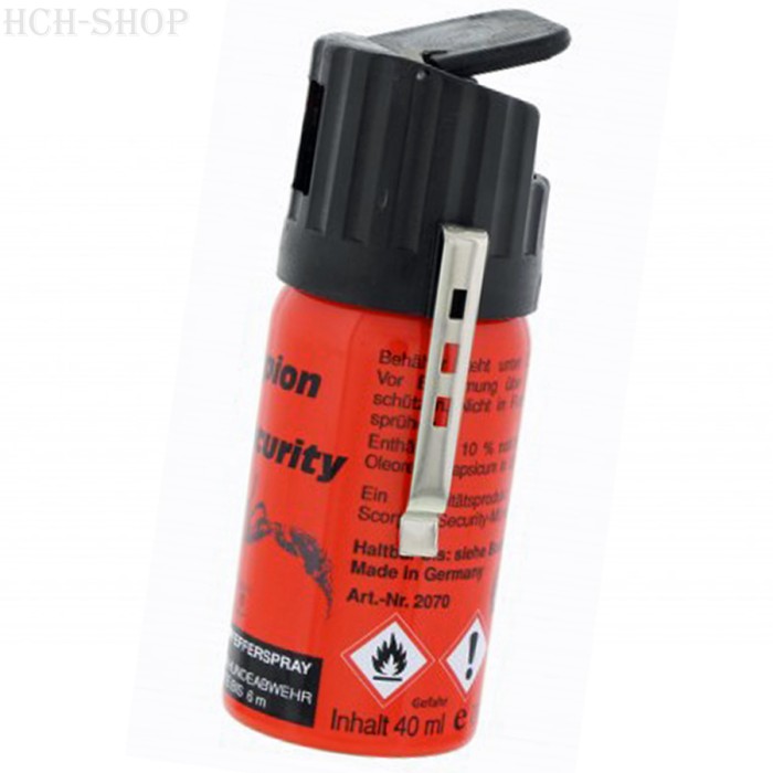 Scorpion Pfefferspray 40 ml Weitstrahl mit Federdeckelkappe