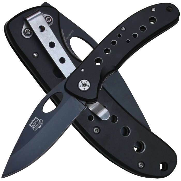 MP9 Taschenmesser, Sakral, Aluminium Griff