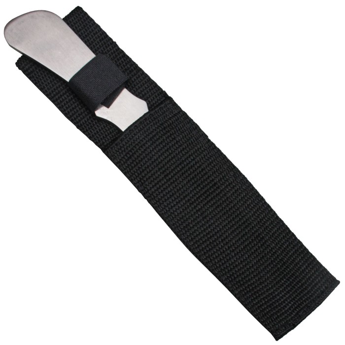 MP9 small (throwing knife) all steel knife with black nylon case