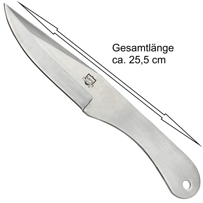 MP9 kompaktes großes Ganzstahlmesser (Wurfmesser) mit Nylonetui