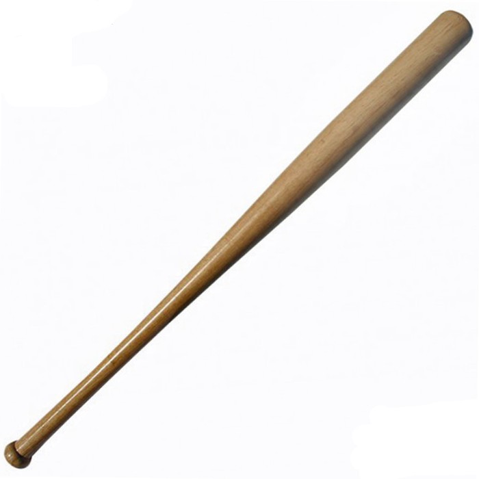 Powerplay Baseballschläger aus Vollholz lackiert beige 34" / 86 cm