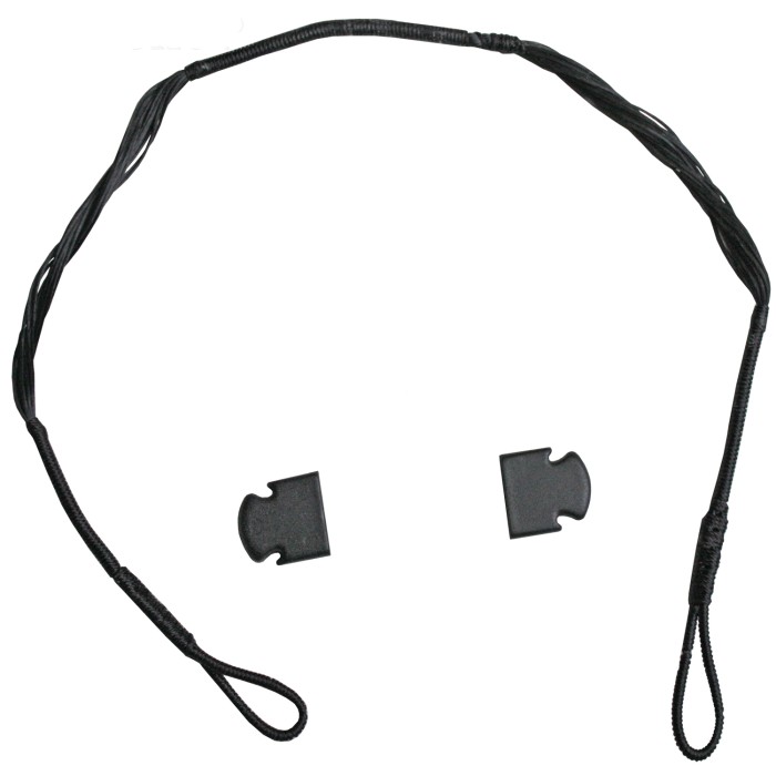 Replacement chord black 43.5 cm for pistol crossbow with end caps