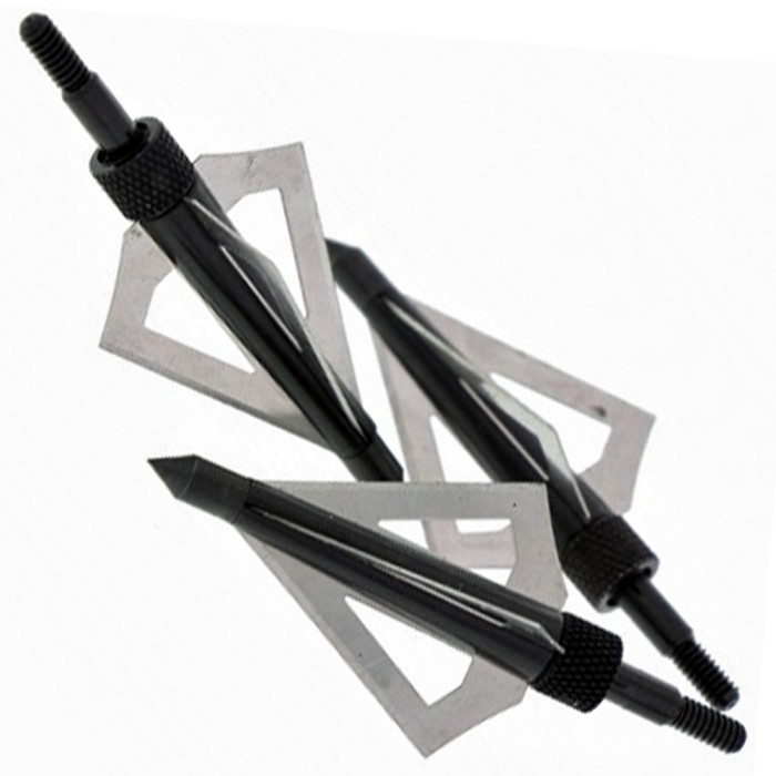Jagdspitzen Pfeilspitzen 4 Klingen Broadhead 3 Stück zum aufschrauben