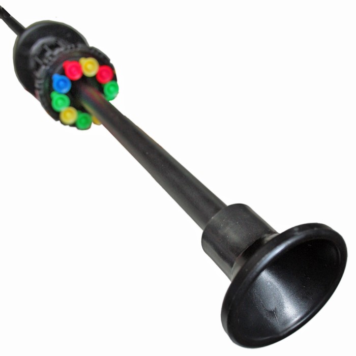 Aluminum blowpipe set One-piece black, with needle arrows