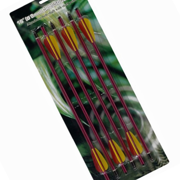 Crossbow crossbow arrow aluminum arrows 16" red