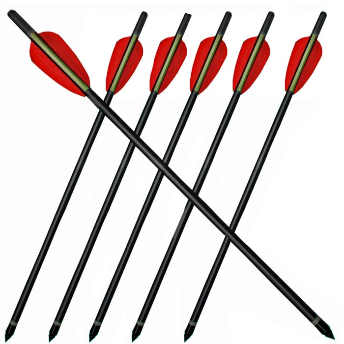 Crossbow arrow aluminum arrows 16 " black