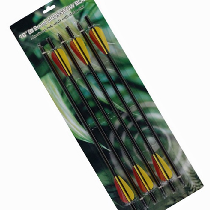 Crossbow arrow aluminum arrows 16 " black