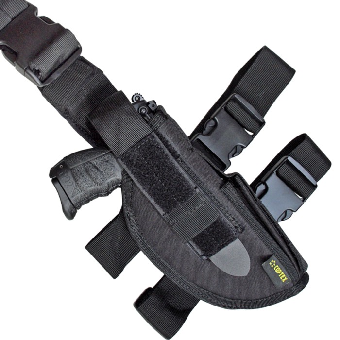 COPTEX Gürtelholster mit Oberschenkel Besfestigung Magazintasche