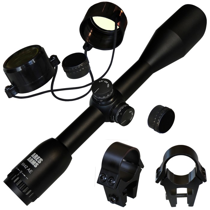 ARES ARMS Zielfernrohr 6 x 42 mit vergüteter Optik 11mm Montage