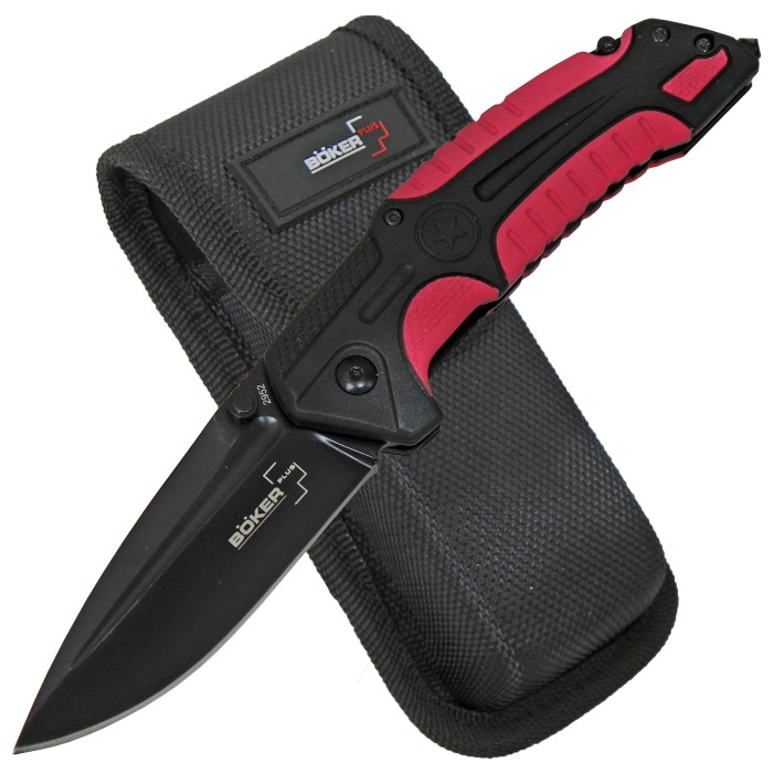 Böker Plus, Taschenmesser, Savior 1, Rescue Einhand, Dorn, Gurtschneider, Etui