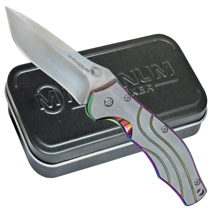 Magnum by Böker, Einhandmesser, Edelstahl, Fangriemen, Clip