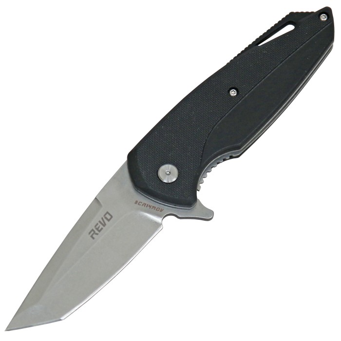 Revo, pocket knife, one-handed, tanto blade, spring-assisted, liner lock