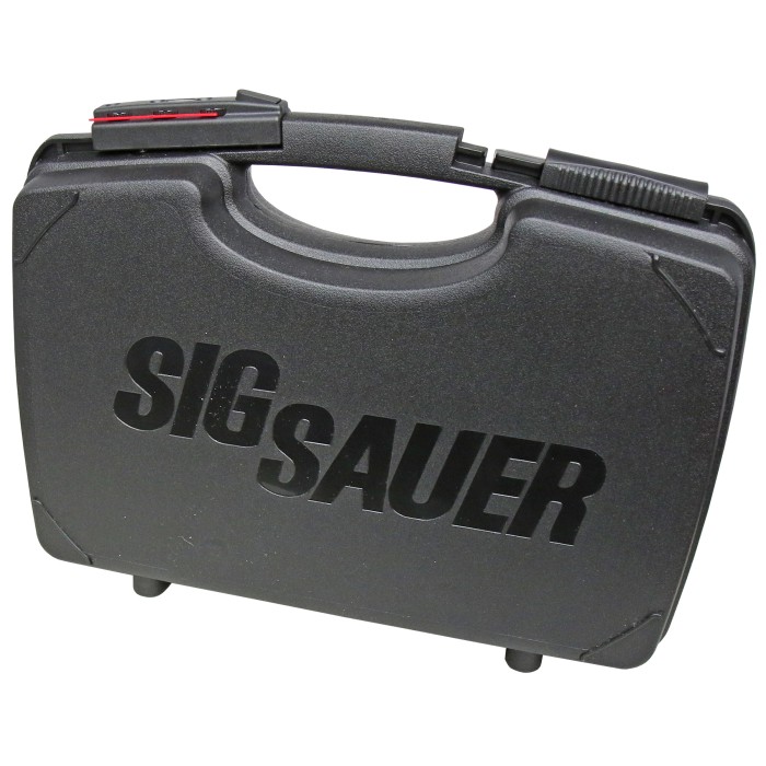 Sig Sauer Pistolenkoffer Gr.M schwarz ABS Kunststoff mit Zahlenschloss