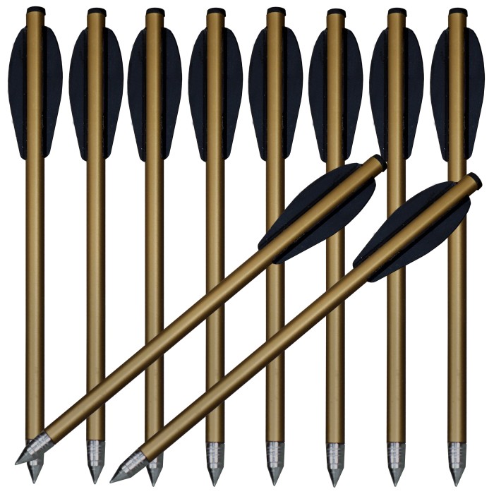 Replacement arrows for crossbow aluminum arrows 10-pack