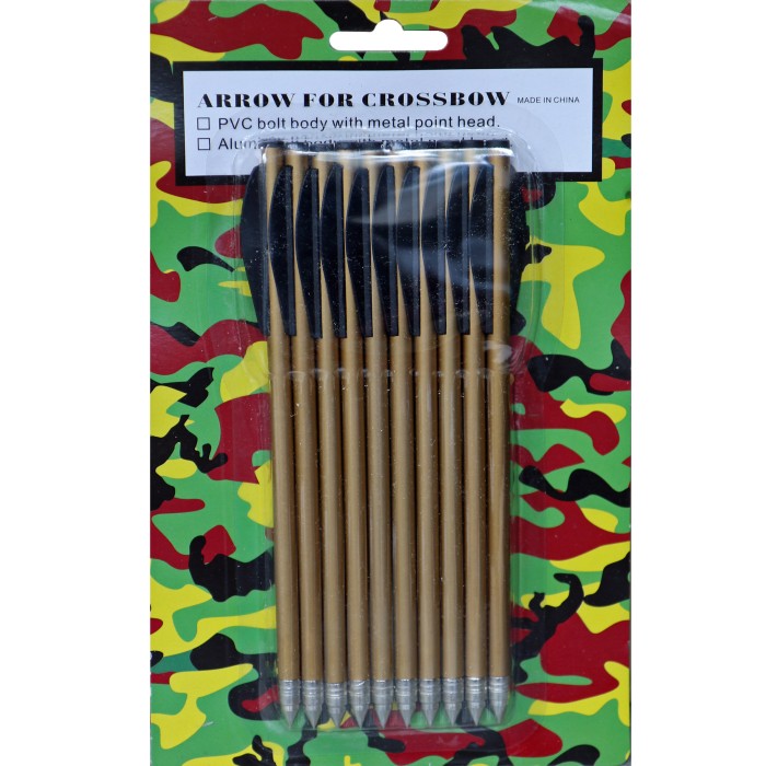 Replacement arrows for crossbow aluminum arrows 10-pack