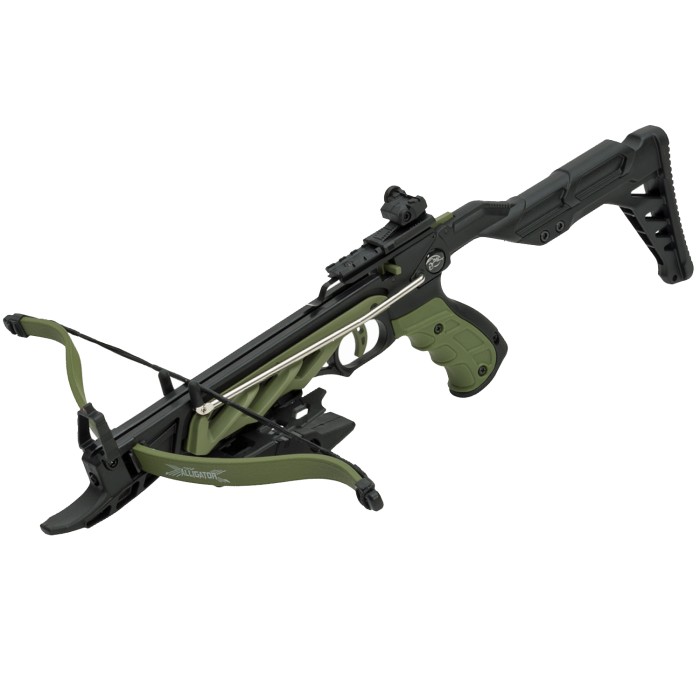 Haller pistol crossbow Alligator II 80 lbs green/black with 3 arrows (18+)