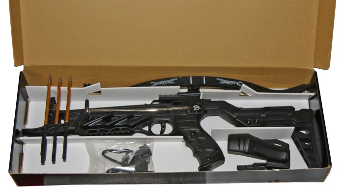 Haller pistol crossbow Alligator II 80 lbs black with 3 arrows (18+)