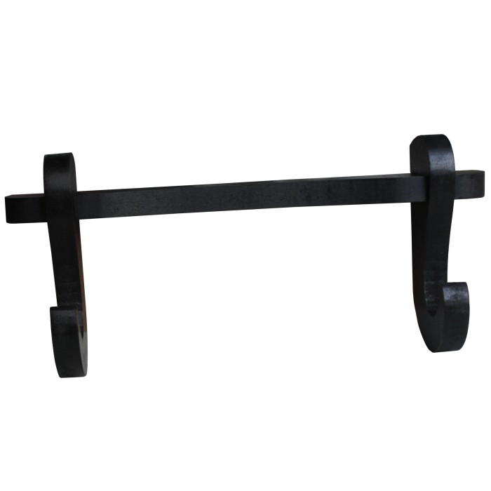 Wandhalter für 1 Samuraischwert mit Aufhängung, schwarz