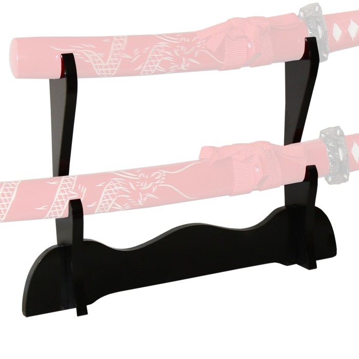 Tischständer für zwei Samuraischwerter