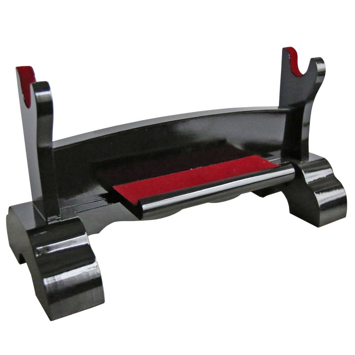 Schwertständer, Schwerthalter, Tischständer für 1 Schwerter und Tanto