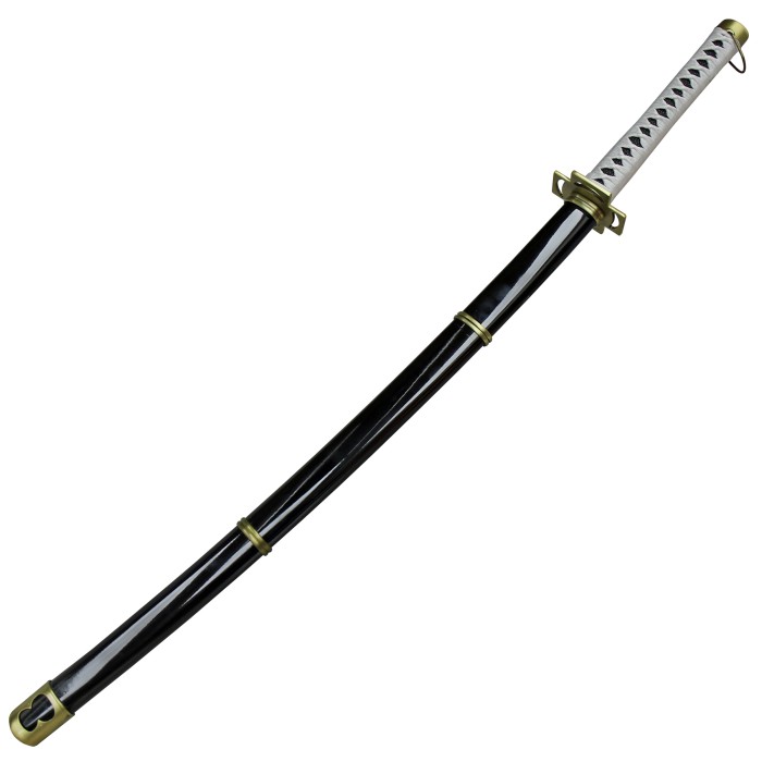 Katana, Wado-Ichimonji, jap. Schwert, mit schwarz lackierter Holz Steckscheide